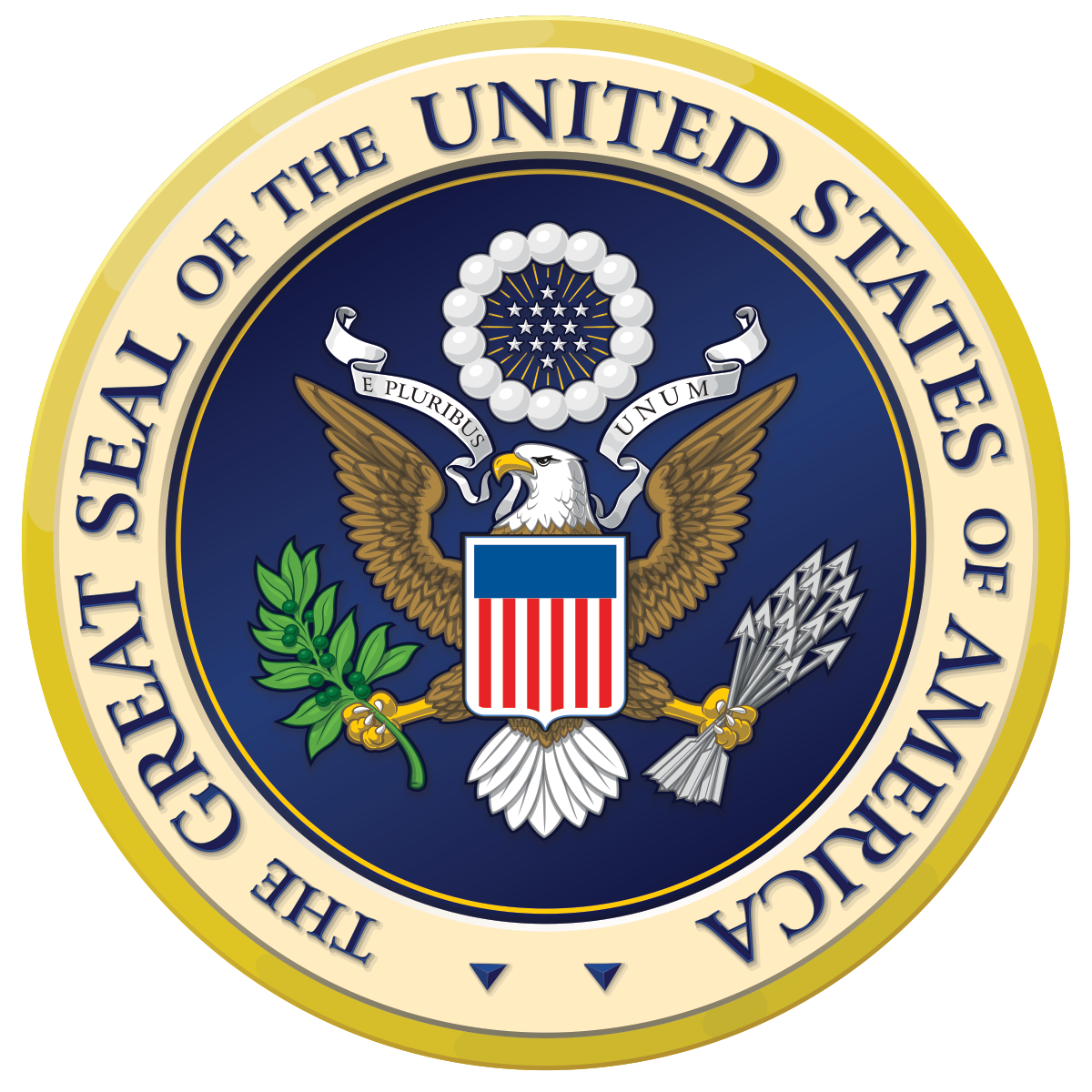 The great seal of the United States of America